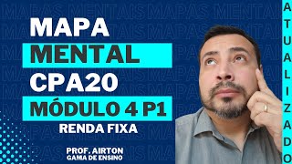 CPA20 MÓDULO 4 PARTE 1 | MAPA MENTAL | RESUMO  | RENDA FIXA E RISCOS