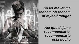 Justin Bieber Ft. J Balvin - Sorry (Latino Remix) (Letras / Lyrics) OFFICIAL 2015