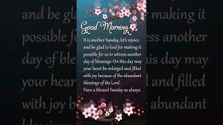 Sunday Blessings Prayer