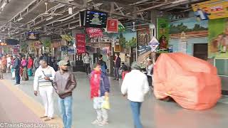 Mhow - Ratlam DEMU enters Indore Junction Railway Station