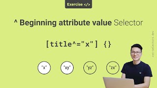 Beginning attribute value selector - 🚀 Exercise - CSS selectors #css #CSSselectors