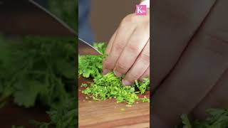 Kunal's Cooking Tips : How to Chop Cilantro/Dhaniya/Coriander | Kitchen Basics with Kunal Kapur