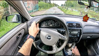 2002 Mazda 626 [1.8 90 HP] | POV Test Drive #788 Joe Black