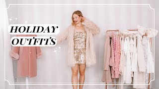 Soft Glam Holiday Outfits \u0026 Flossy by Freddy Dress Review