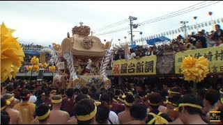 2017 平成29年 灘のけんか祭り（宵宮） 宇佐崎屋台 観覧席前