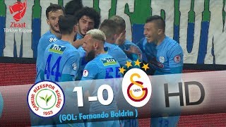 Çaykur Rizespor: 1 - Galatasaray: 0 | Gol: Fernando Boldrin