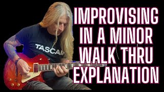 Improvising in A Minor Walk Thru . Explanation of my fretboard visualization.