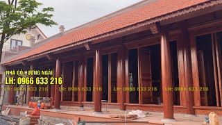 NHÀ GỖ LIM 5 GIAN hiên thông