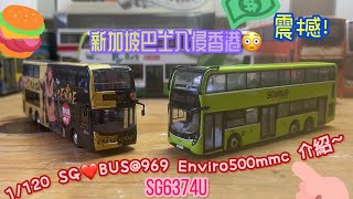 震撼！新加坡巴士入侵香港😳 1/120巴士 SG❤️BUS Enviro500mmc 969號介紹！😆 (主角:SG6374U)