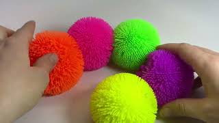 Hairy soft doh filled stress balls