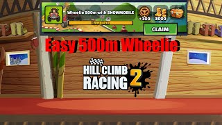 Hill Climb Racing 2 - How To Do Easy Wheelie 500m (Task)