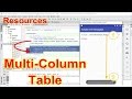 Android Studio #32: MultiColumn Tables Arrays as Resource
