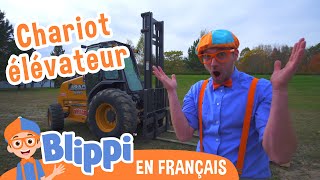 Blippi découvre le Chariot élévateur