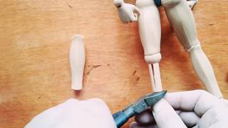 Vintage ACTION MAN lower leg replacement/repair Fix it video