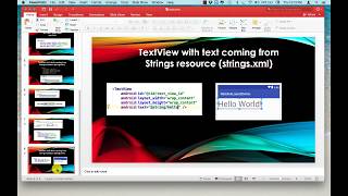 Android Studio TextView Actual Demo