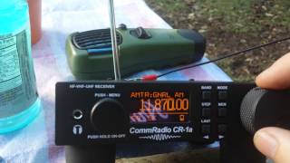 CommRadio CR-1a Shortwave Band While Camping