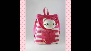 Hello kitty crochet backpack