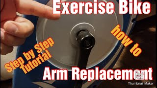 HOW TO REMOVE PEDAL ARMS ON EXERCISE BIKES EASY STEP bY STEP