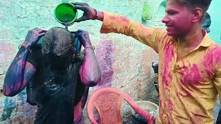 shaadi mein Holi bhabhi patai video #viralvideo #youtube #trending #happyholi #bhabhiholivideo