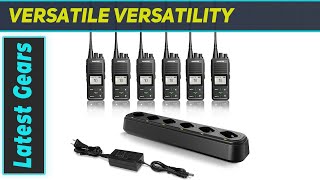 SAMCOM FPCN10A Two-Way Radios: Best Long Range Walkie Talkies for Adults with 6-Way Charger