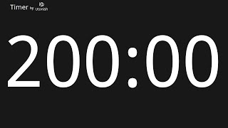 200 Minute Countdown Timer