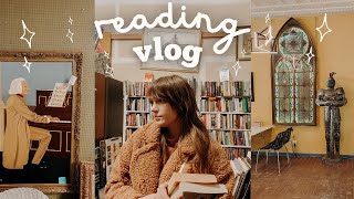 weekly reading vlog 🕰️🪞antique stores, book shopping, cafes, & literary fiction