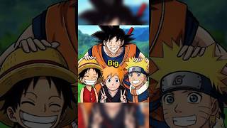 Why does Big 3 represent One Piece, Naruto, Bleach? #onepiece #naruto #bleach #anime #shorts