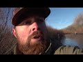 decoying mallards close on tiny river limited out duck hunting video