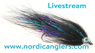 Livestream fly tying: A baitfish and a perch fly