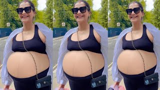 Pregnant Sonam Kapoor Going for Delivery with Big Baby Bump