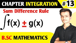 Sum difference rule of integration of the functions.