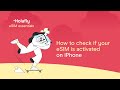 How to Check if eSIM is Activated in iPhone | Holafly