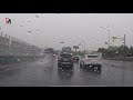 asmr 🚗highway driving in the rain rain sounds white noise