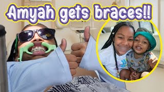 AMYAH GETS BRACES!!!