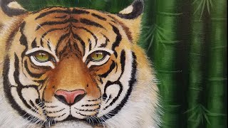 Learn how to paint a TIGER Step by Step Realistic Acrylic Painting Tutorial LIVE