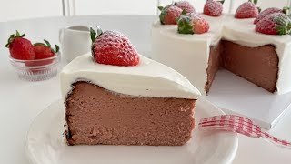 새콤달콤한 딸기 바스크 치즈케이크 만들기(with 믹스스타 반죽기)/Strawberry Basque Burnt Cheesecake