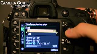 How to set time lapse mode on a Nikon D600