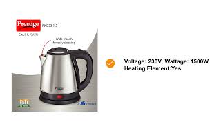 Prestige Kettle 1.5 Litre How To Use | Prestige PKOSS 1.5 L Electric Kettle