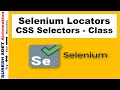 Selenium/Cypress Locators | CSS Selectors with Class