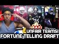 FORTUNE TELLING DRAFT! UNFAIR TEAMS! MADDEN 17 DRAFT CHAMPIONS