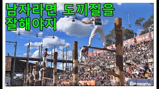 tree felling championship 2022 도끼로 나무 짜르기 대회 ㅣ이색대회 ㅣ별난대회