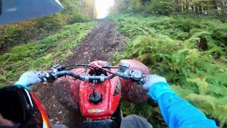 TRAIL EXPLORING - BRACKNEY INN & QUAKER LAKE ON A 400EX