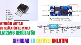 LM2596 STEP DOWN VOLTAJ DÜŞÜRÜCÜ REGÜLATÖR, İSTEDİĞİN VOLTAJI AYARLA