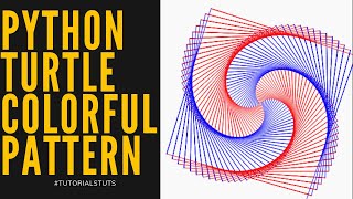 Spiral Pattern in Python Turtle | Python turtle graphics tutorial