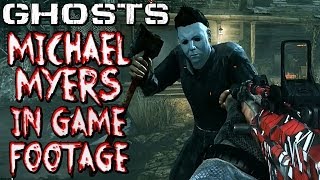 COD Ghosts - "MICHAEL MYERS KILLSTREAK" Bloody Axe Gameplay on FOG "ONSLAUGHT" DLC Map Pack | Chaos