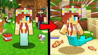 JAK ZOSTAŁAM SYRENĄ W MINECRAFT?! || PRAWDZIWA HISTORIA