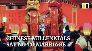 Number of marriages drops in China as more young people say no