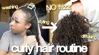 the only curly hair routine you’ll ever need … (styling bangs & defined curls)