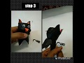 Egg carton black cat craft