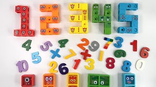 Numberblocks  🟥🟧🟨🟩🟦🟪  Count at 1 to 100 Cubes Set Learn Count To Big Numbers Math Adventures